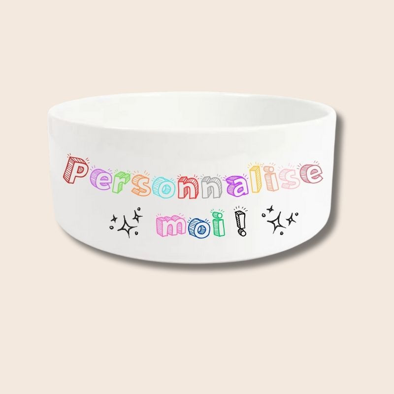 Créez une écuelle personnalisée unique pour votre compagnon.