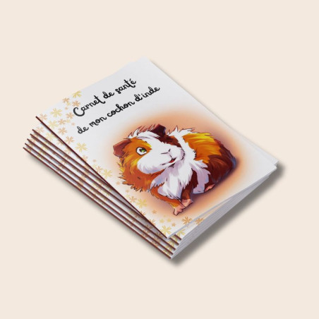 Carnet de santé cochon d'inde pour kit de départ.