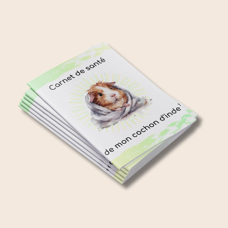 Carnet de santé cochon d'inde pour kit de départ.