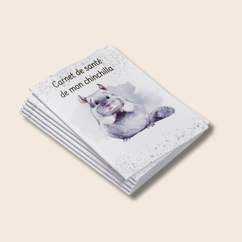 Carnet de santé bébé chinchilla pour kit de départ.