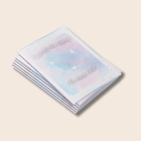 Carnet de santé bébé chaton pour kit de départ.